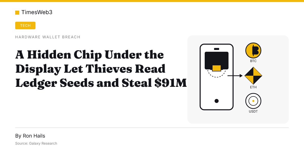 A Hidden Chip Under the Display Let Thieves Read Ledger Seeds and Steal $91M