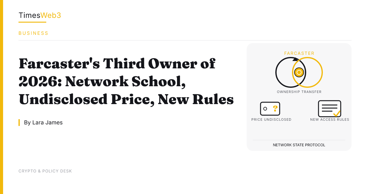 Farcaster's Third Owner of 2026: Network School, Undisclosed Price, New Rules